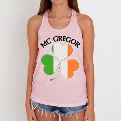 McGregor Irish Flag Clover Women's Knotted Racerback Tank