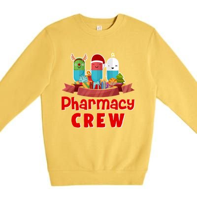 Merry Christmas Happy Holiday Pharmacy Crew Cute Gift Premium Crewneck Sweatshirt