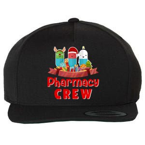 Merry Christmas Happy Holiday Pharmacy Crew Cute Gift Wool Snapback Cap