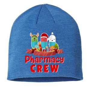 Merry Christmas Happy Holiday Pharmacy Crew Cute Gift Sustainable Beanie