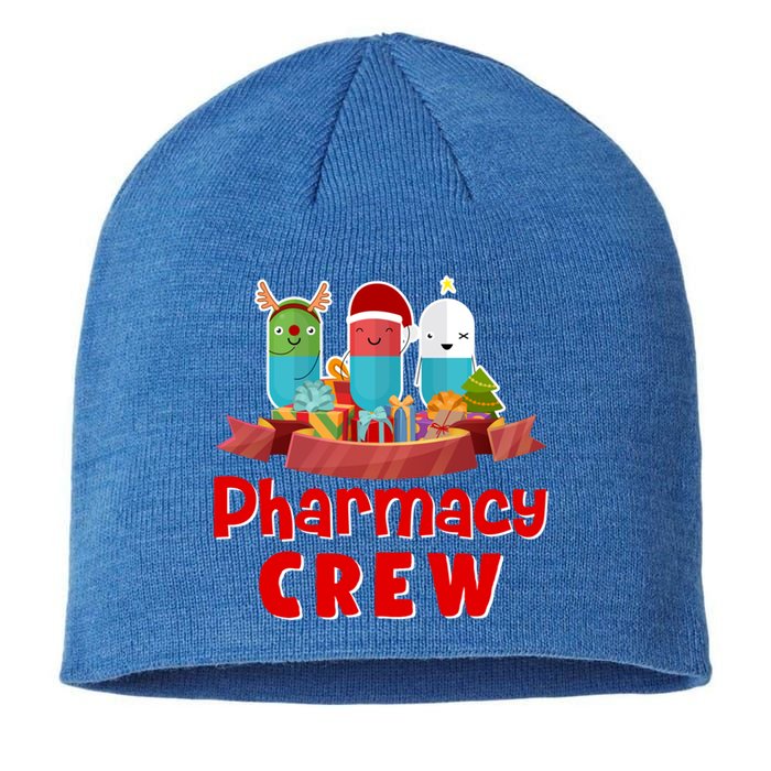 Merry Christmas Happy Holiday Pharmacy Crew Cute Gift Sustainable Beanie