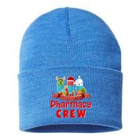 Merry Christmas Happy Holiday Pharmacy Crew Cute Gift Sustainable Knit Beanie