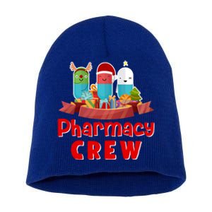 Merry Christmas Happy Holiday Pharmacy Crew Cute Gift Short Acrylic Beanie