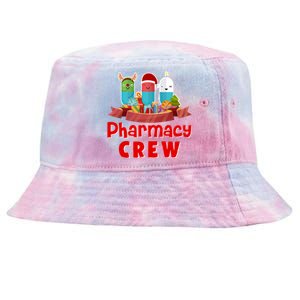 Merry Christmas Happy Holiday Pharmacy Crew Cute Gift Tie-Dyed Bucket Hat