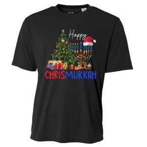 Merry Chrismukkah Happy Christmas Hanukkah Cooling Performance Crew T-Shirt