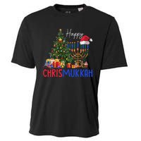 Merry Chrismukkah Happy Christmas Hanukkah Cooling Performance Crew T-Shirt