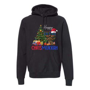 Merry Chrismukkah Happy Christmas Hanukkah Premium Hoodie