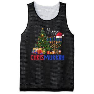 Merry Chrismukkah Happy Christmas Hanukkah Mesh Reversible Basketball Jersey Tank