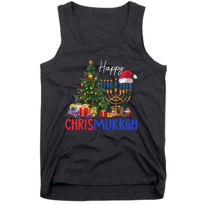 Merry Chrismukkah Happy Christmas Hanukkah Tank Top