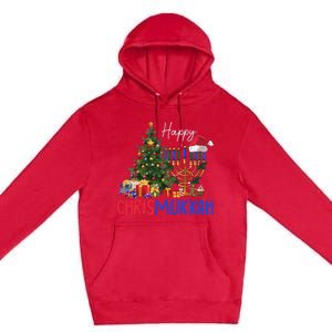 Merry Chrismukkah Happy Christmas Hanukkah Premium Pullover Hoodie