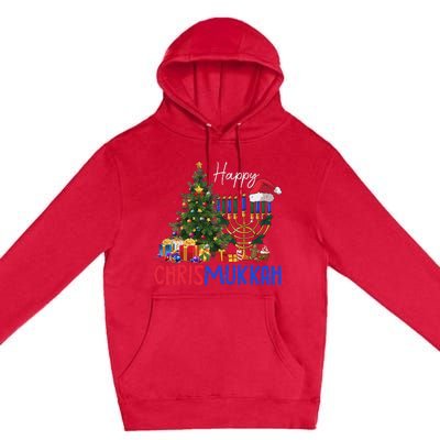 Merry Chrismukkah Happy Christmas Hanukkah Premium Pullover Hoodie