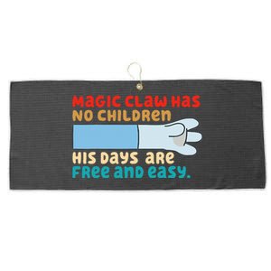 Magic Claw Has No Children His Days Are Free And Wasy Large Microfiber Waffle Golf Towel