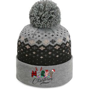 Merry Christmas Holiday Cute Patterns The Baniff Cuffed Pom Beanie