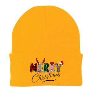 Merry Christmas Holiday Cute Patterns Knit Cap Winter Beanie