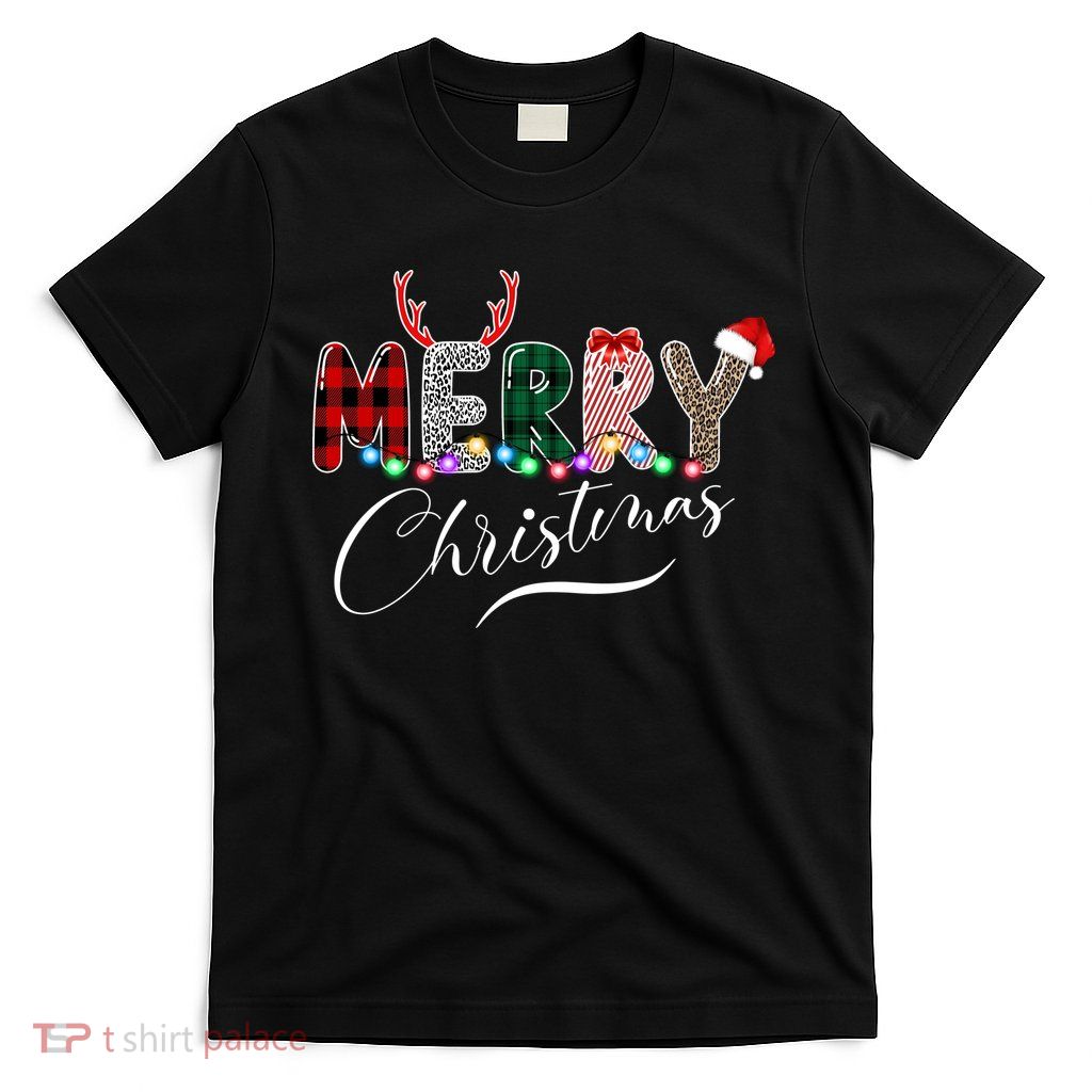 Merry Christmas Holiday Cute Patterns T-Shirt
