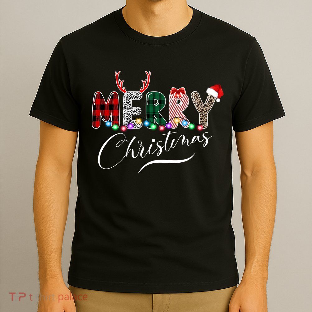 Merry Christmas Holiday Cute Patterns T-Shirt