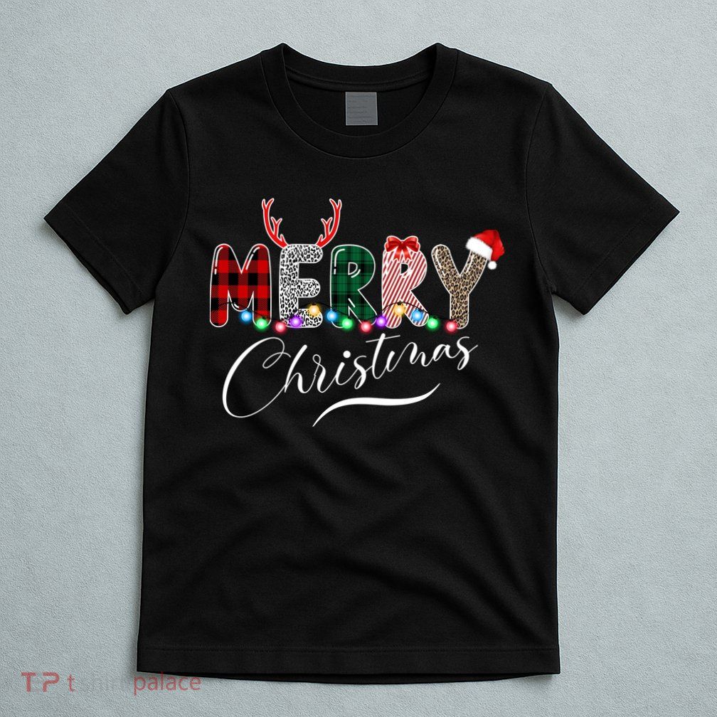 Merry Christmas Holiday Cute Patterns T-Shirt
