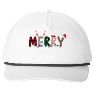 Merry Christmas Holiday Cute Patterns Snapback Five-Panel Rope Hat