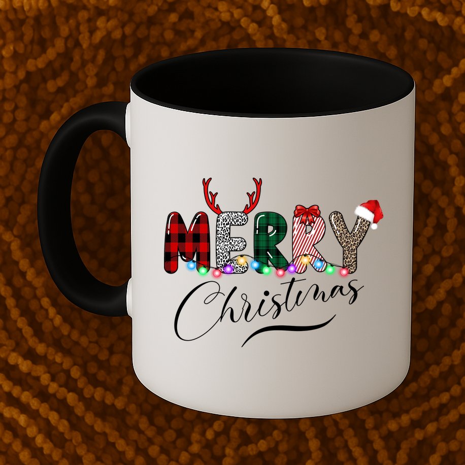 Merry Christmas Holiday Cute Patterns Mug