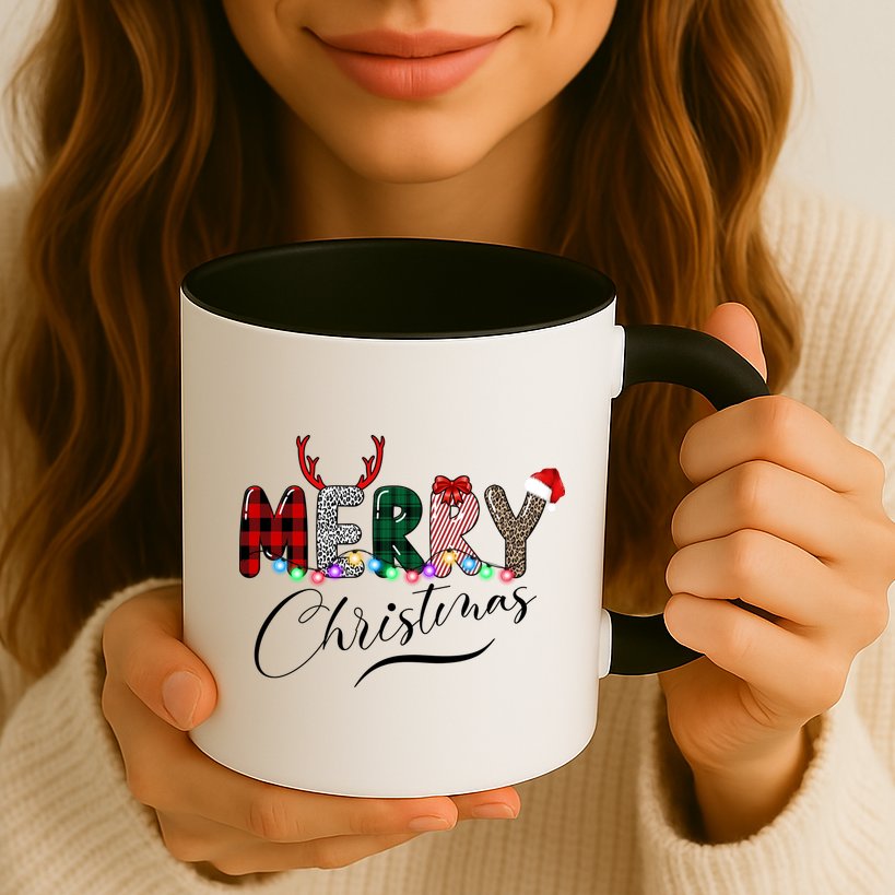 Merry Christmas Holiday Cute Patterns Mug