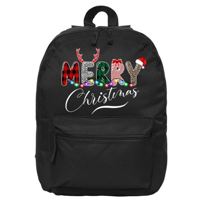 Merry Christmas Holiday Cute Patterns 16 in Basic Backpack
