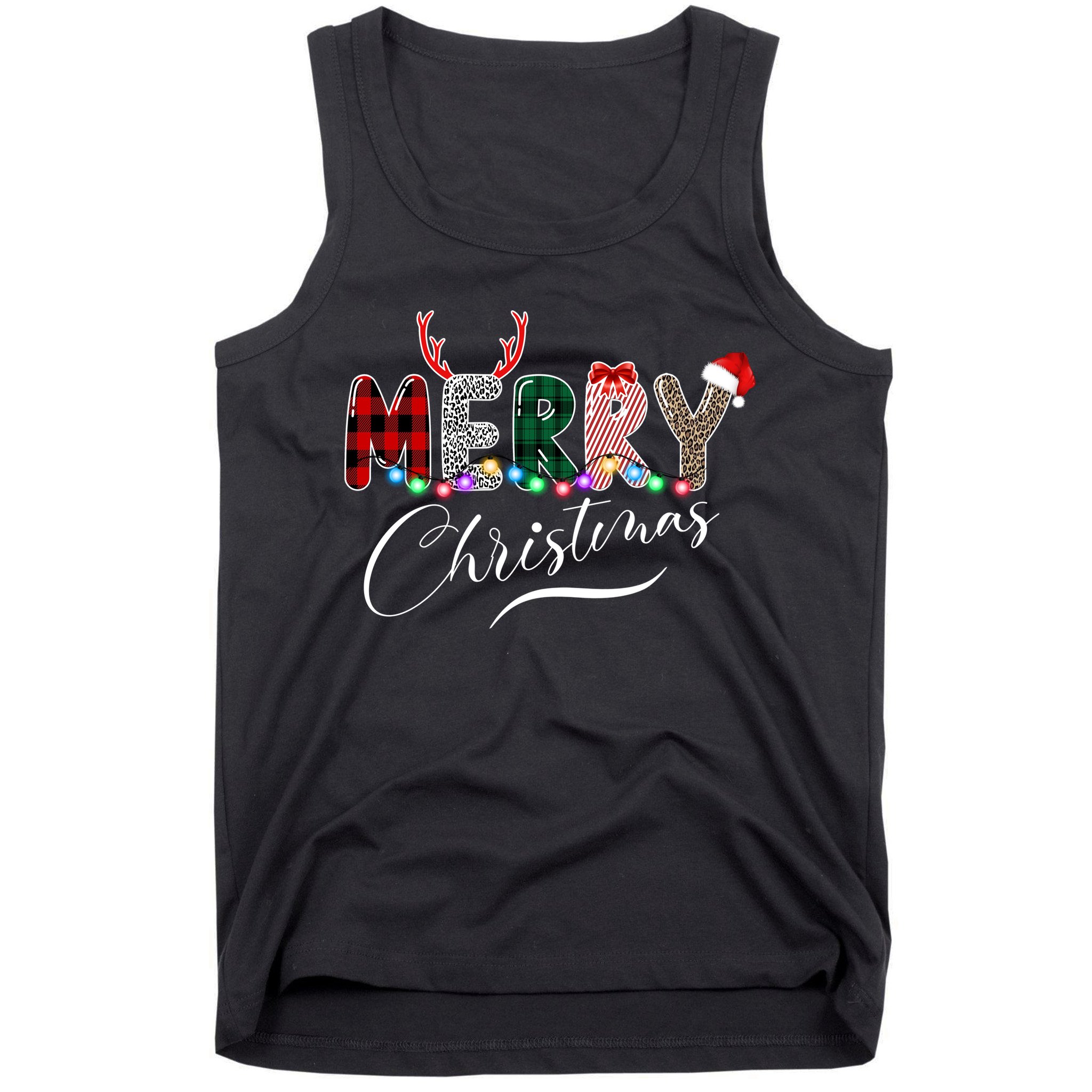 Merry Christmas Holiday Cute Patterns Tank Top