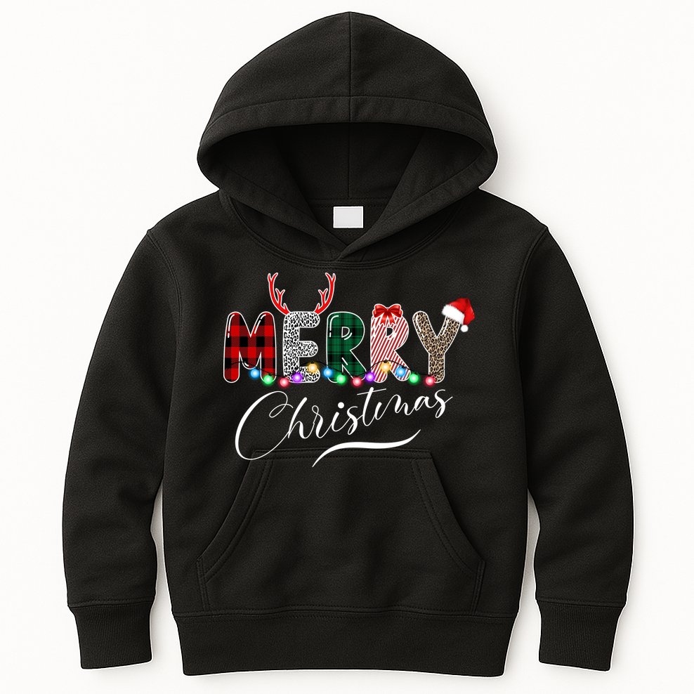 Merry Christmas Holiday Cute Patterns Kids Hoodie