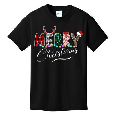 Merry Christmas Holiday Cute Patterns Kids T-Shirt