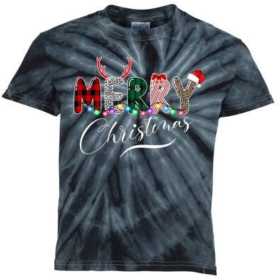 Merry Christmas Holiday Cute Patterns Kids Tie-Dye T-Shirt