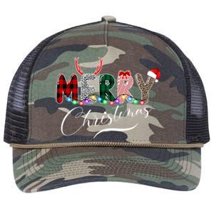 Merry Christmas Holiday Cute Patterns Retro Rope Trucker Hat Cap