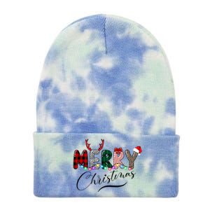 Merry Christmas Holiday Cute Patterns Tie Dye 12in Knit Beanie