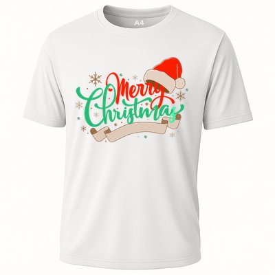 Merry Christmas Holiday Santa Snowflake Performance Shirt