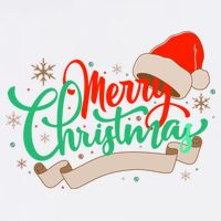 Merry Christmas Holiday Santa Snowflake V-Neck T-Shirt