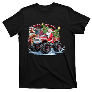 Merry Christmas Holiday Santa Claus Truck Xmas T-Shirt