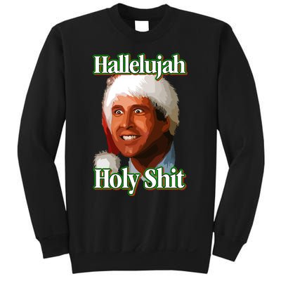 Merry Christmas Hallelujah Holy Shit 2024 Sweatshirt