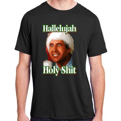 Merry Christmas Hallelujah Holy Shit 2024 Adult ChromaSoft Performance T-Shirt