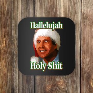 Merry Christmas Hallelujah Holy Shit 2024 Coaster