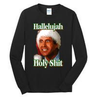 Merry Christmas Hallelujah Holy Shit 2024 Tall Long Sleeve T-Shirt