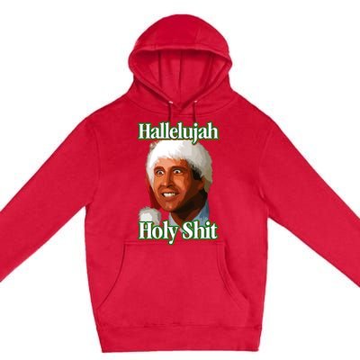 Merry Christmas Hallelujah Holy Shit 2024 Premium Pullover Hoodie