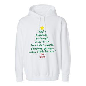 Maybe Christmas He Thought Doesnt Come From A Store Garment-Dyed Fleece Hoodie