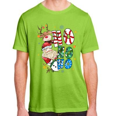 Merry Christmas Ho Ho Ho Christmas Santa Reindeer Snowman Tank Top Adult ChromaSoft Performance T-Shirt