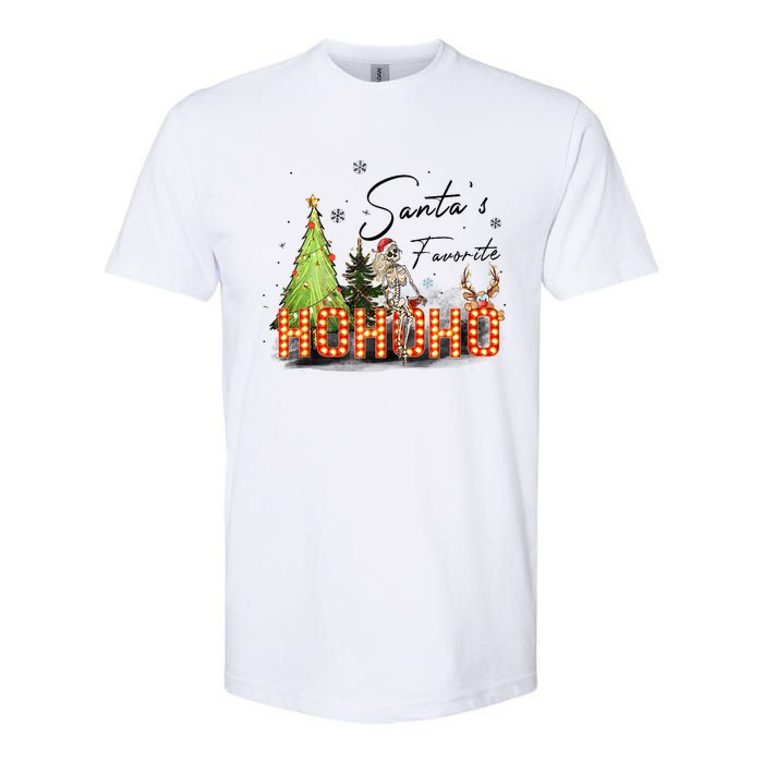 Merry Christmas Ho Ho Ho Xmas Holiday Graphic Tank Top Softstyle CVC T-Shirt