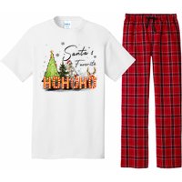 Merry Christmas Ho Ho Ho Xmas Holiday Graphic Tank Top Pajama Set