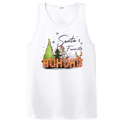 Merry Christmas Ho Ho Ho Xmas Holiday Graphic Tank Top PosiCharge Competitor Tank