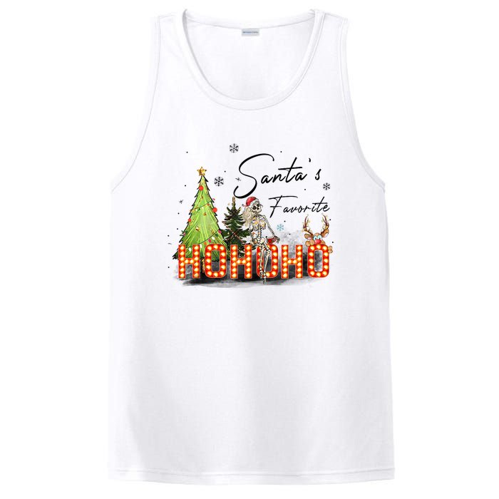 Merry Christmas Ho Ho Ho Xmas Holiday Graphic Tank Top PosiCharge Competitor Tank