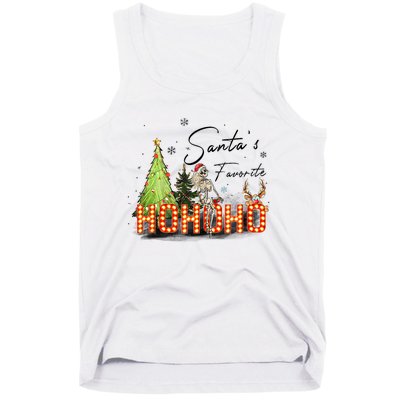 Merry Christmas Ho Ho Ho Xmas Holiday Graphic Tank Top Tank Top