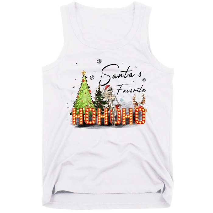 Merry Christmas Ho Ho Ho Xmas Holiday Graphic Tank Top Tank Top