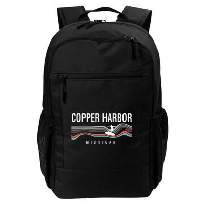 Michigan Copper Harbor Surfboard Retro Backpack