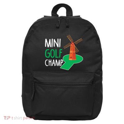 Minigolf Champ Hobby Sport Golfer Champion 16 in Basic Backpack