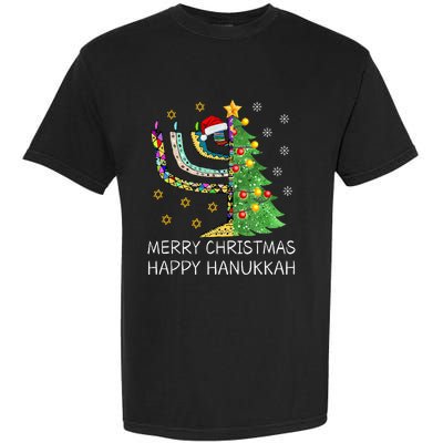 Merry Christmas Happy Hanukkah Jewish Merry Chrismukkah Garment-Dyed Heavyweight T-Shirt